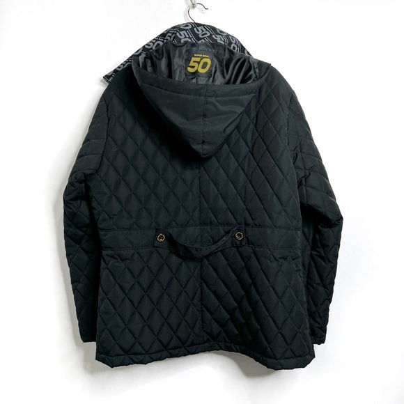 NFL Super Bowl 50 Golden Anniversary Quilted Winter Coat - Picture 12 of 14